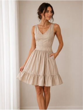 lace top short dress Strapless Mini Fae Dress in Ivory | S main image 1